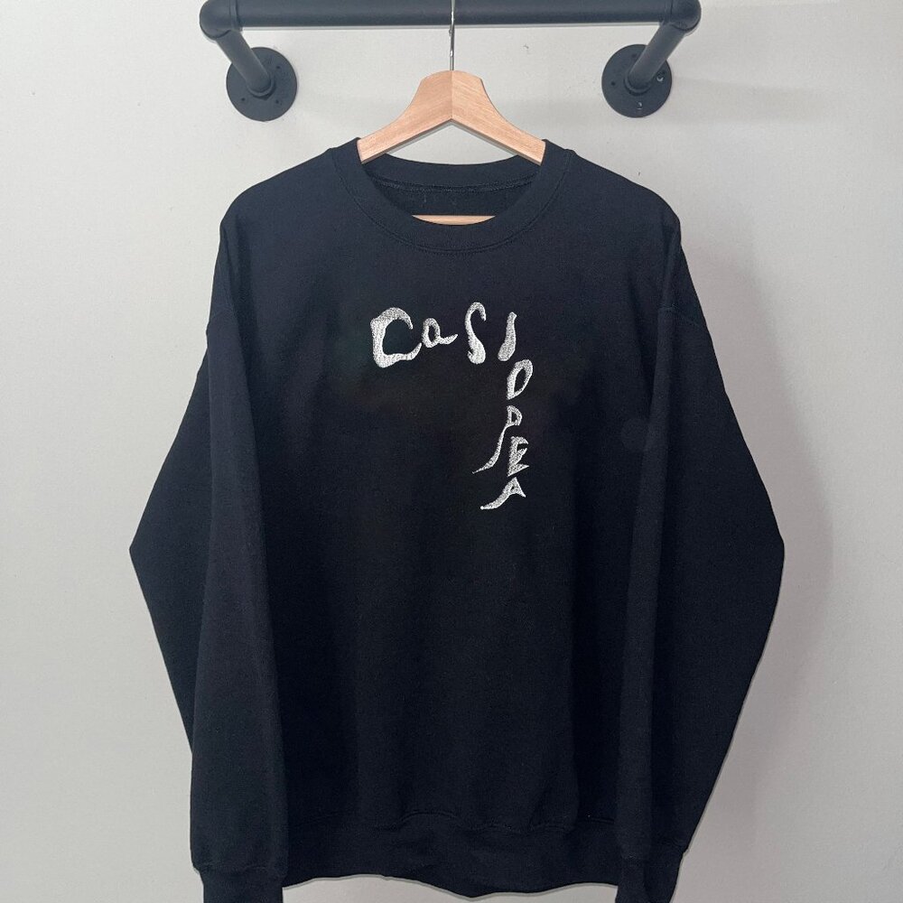 Black White Casiopea Japanese Jazz Rock Music Promo Crewneck Sweatshirt